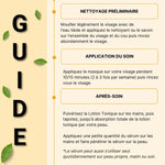 Masque et crème exfoliants en sachet