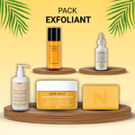 Masque et crème exfoliants en sachet